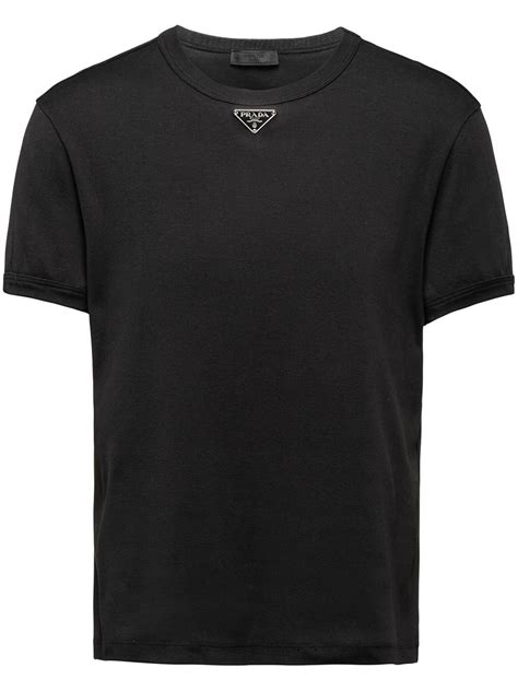 prada crew neck t shirt|Men's Designer T.